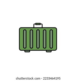 suitcase, luggage, bag, journey, travel line icon on white background. Elements of mountaineering icon. Can be used for web, logo, mobile app, UI, UX