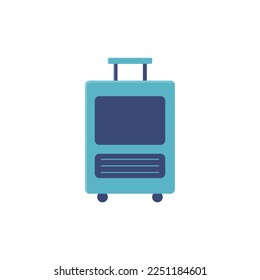 Suitcase. Luggage for travel. Isolated on white background. Vector illustration.