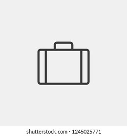 Suitcase Modern Simple Vector Icon