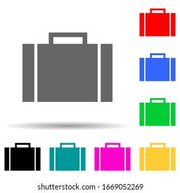 suitcase multi color style icon. Simple thin line, outline vector of web icons for ui and ux, website or mobile application