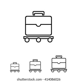 Suitcase on luggage carousel