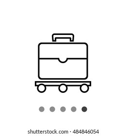 Suitcase on luggage carousel