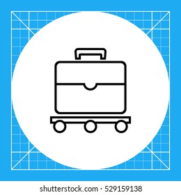 Suitcase on luggage carousel