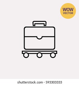 Suitcase on luggage carousel