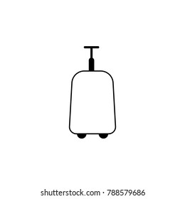 Suitcase on wheels icon. Bags element icon. Premium quality graphic design. Signs, outline symbols collection icon for websites, web design, mobile app, info graphics on white background