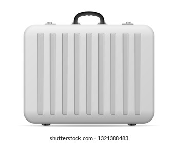 Suitcase on a white background. Vector illustration.