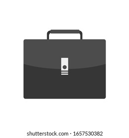 Suitcase on white background. Vector illustration in trendy flat style. EPS 10.