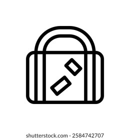 Suitcase Outline Icon. Suitcase Icon