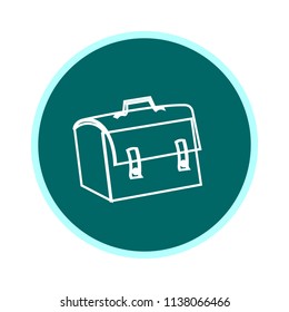  Suitcase outline icon vector design