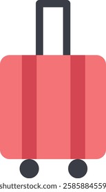 A suitcase is a portable, durable container used for storing clothes and personal items while traveling. Typically made of hard or soft materials, it features handles, zippers, and compartments for or