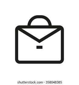 Suitcase, portfolio line icon. Pixel perfect fully editable vector icon suitable for websites, info graphics and print media.