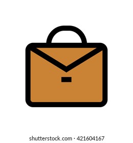 Suitcase, portfolio line icon. Pixel perfect fully editable vector icon suitable for websites, info graphics and print media.