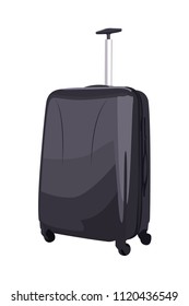 suitcase realistic vector illustration isolated no background