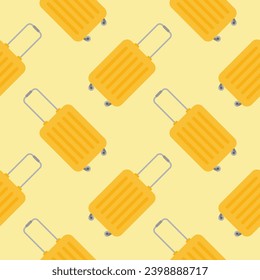 suitcase seamless pattern vector illustration. Suitable for backgrounds, wallpapers, fabrics, textiles, wrapping papers, printed materials, and many more.