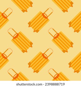 suitcase seamless pattern vector illustration. Suitable for backgrounds, wallpapers, fabrics, textiles, wrapping papers, printed materials, and many more.