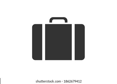 Koffer. Einfaches Symbol. Flaches Stilelement für Grafikdesign. Vektorgrafik EPS10