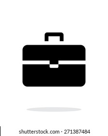 Suitcase simple icon on white background. Vector illustration.