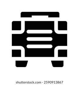 suitcase solid icon. vector icon for your website, mobile, presentation, and logo design.