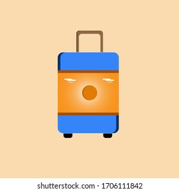 Suitcase And Sunset Logo and icon