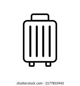 Símbolo de maleta. Equipaje, Equipaje. Vector.