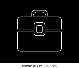 suitcase thin line icon