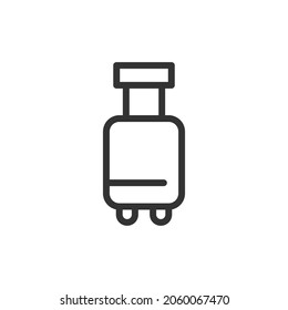 Suitcase thin line icon. Symbol in trendy outline style. Premium design for web and apps. Perfect for UI.