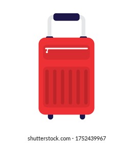 suitcase travel bag isolated icon vector illustration design