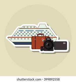 suitcase and travel icon design