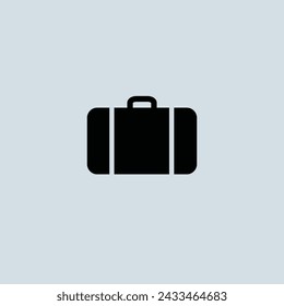 Suitcase - travel icon vector image