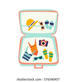 suitcase for travel illustration