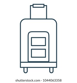 suitcase travel isolated icon