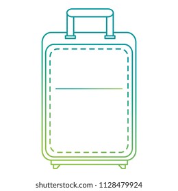 suitcase travel isolated icon