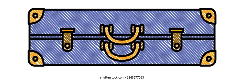 suitcase travel isolated icon