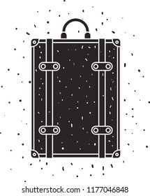 suitcase travel isolated icon
