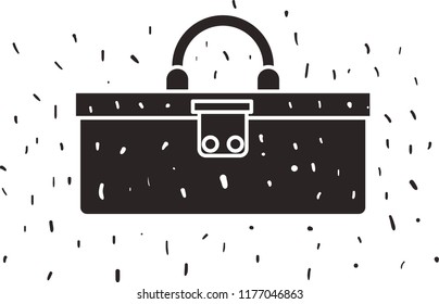 suitcase travel isolated icon