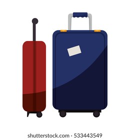 suitcase travel isolated icon