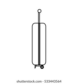 suitcase travel isolated icon