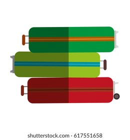 suitcase travel isolated icon