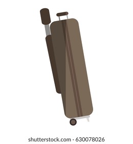 suitcase travel isolated icon
