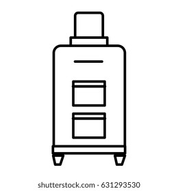 suitcase travel isolated icon