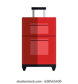suitcase travel isolated icon