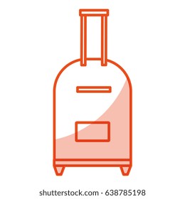 suitcase travel isolated icon