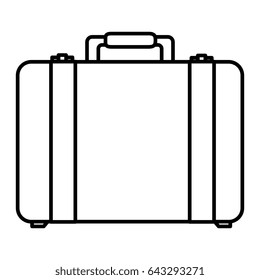 suitcase travel isolated icon