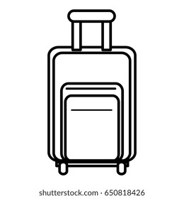 suitcase travel isolated icon