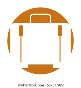 suitcase travel isolated icon