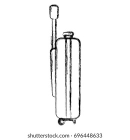 suitcase travel isolated icon