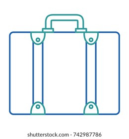 suitcase travel isolated icon