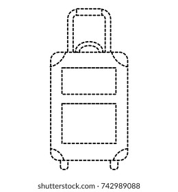 suitcase travel isolated icon