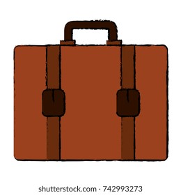 suitcase travel isolated icon