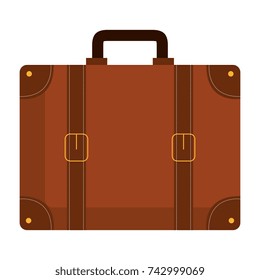 suitcase travel isolated icon